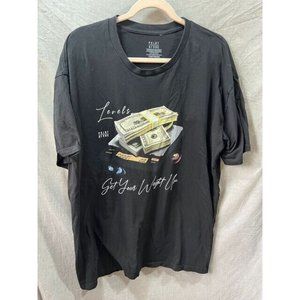 Get Your Weight Up Money Shirt Adult 2XL Black Short‎ Sleeve Pullover Tee Mens